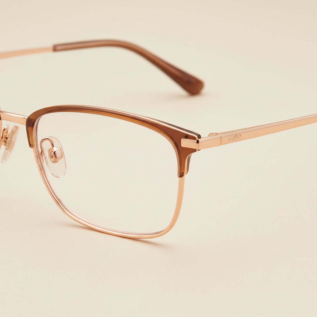 Sofia Slim Rectangle Optical Frame - Detail Shot