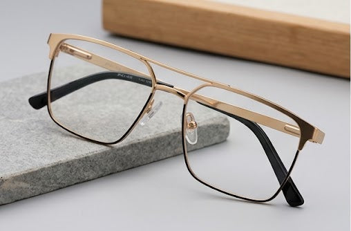 Police L-195 Premium Gold Black Eyewear Frame