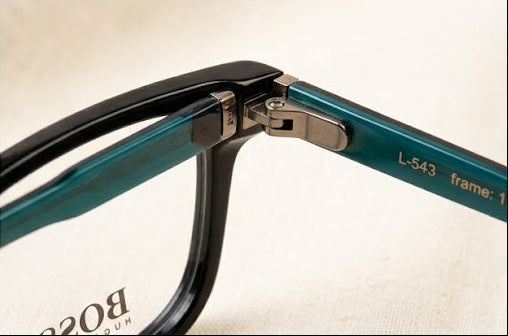 BOSS L-543 Black & Teal Rectangular Optical Frame