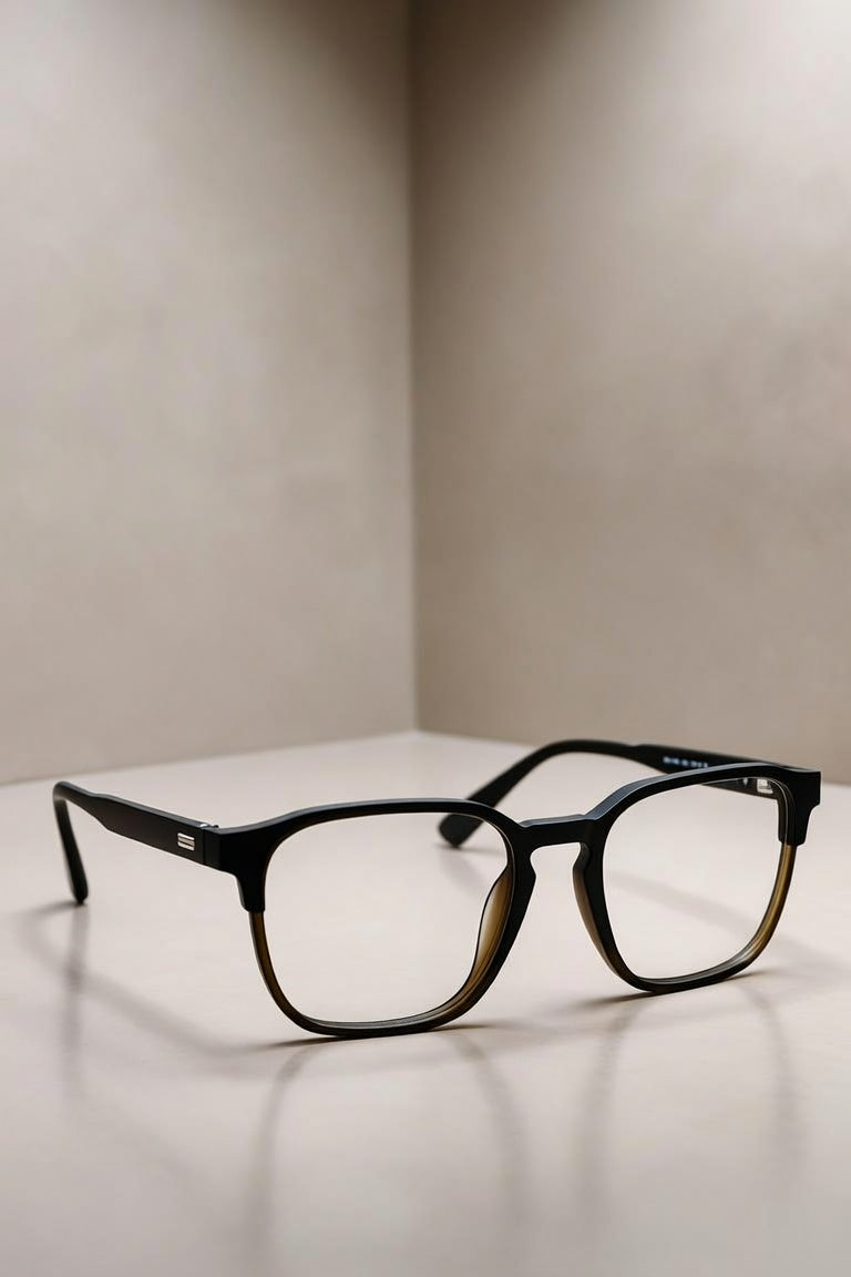 Havana Series — Two-Tone Olive Square Frames