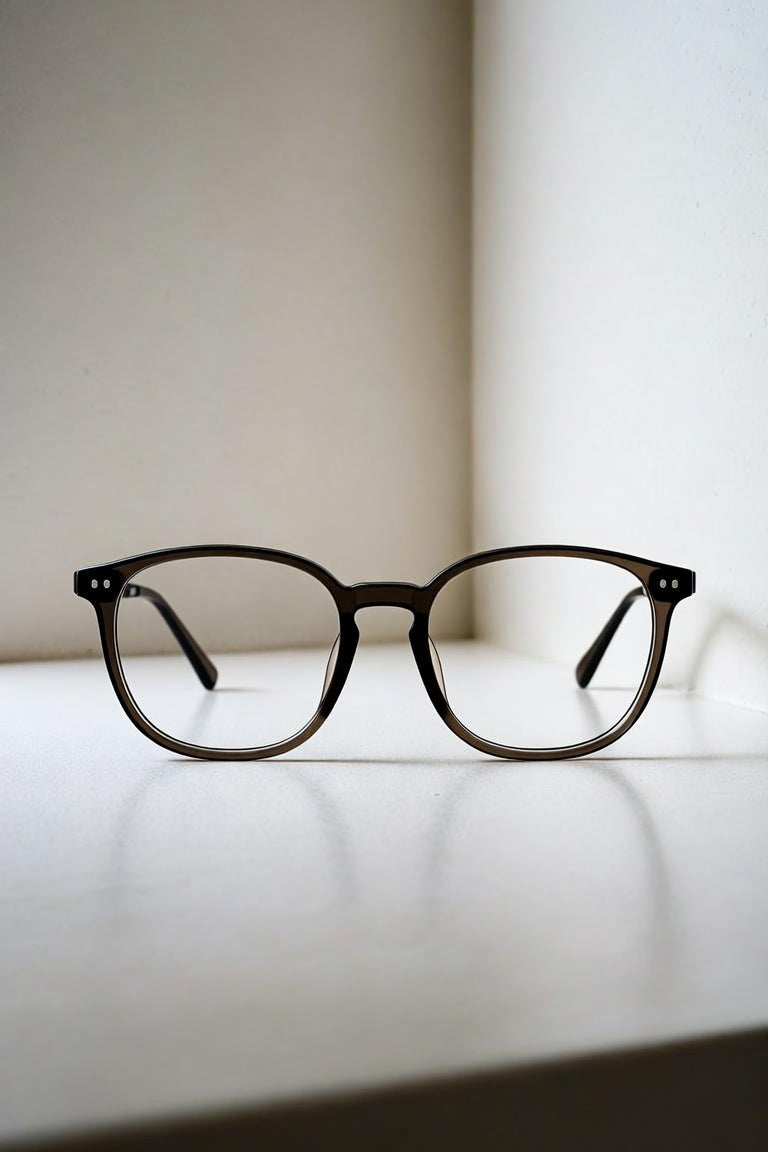Noir Series — Smoke Round Acetate Frames