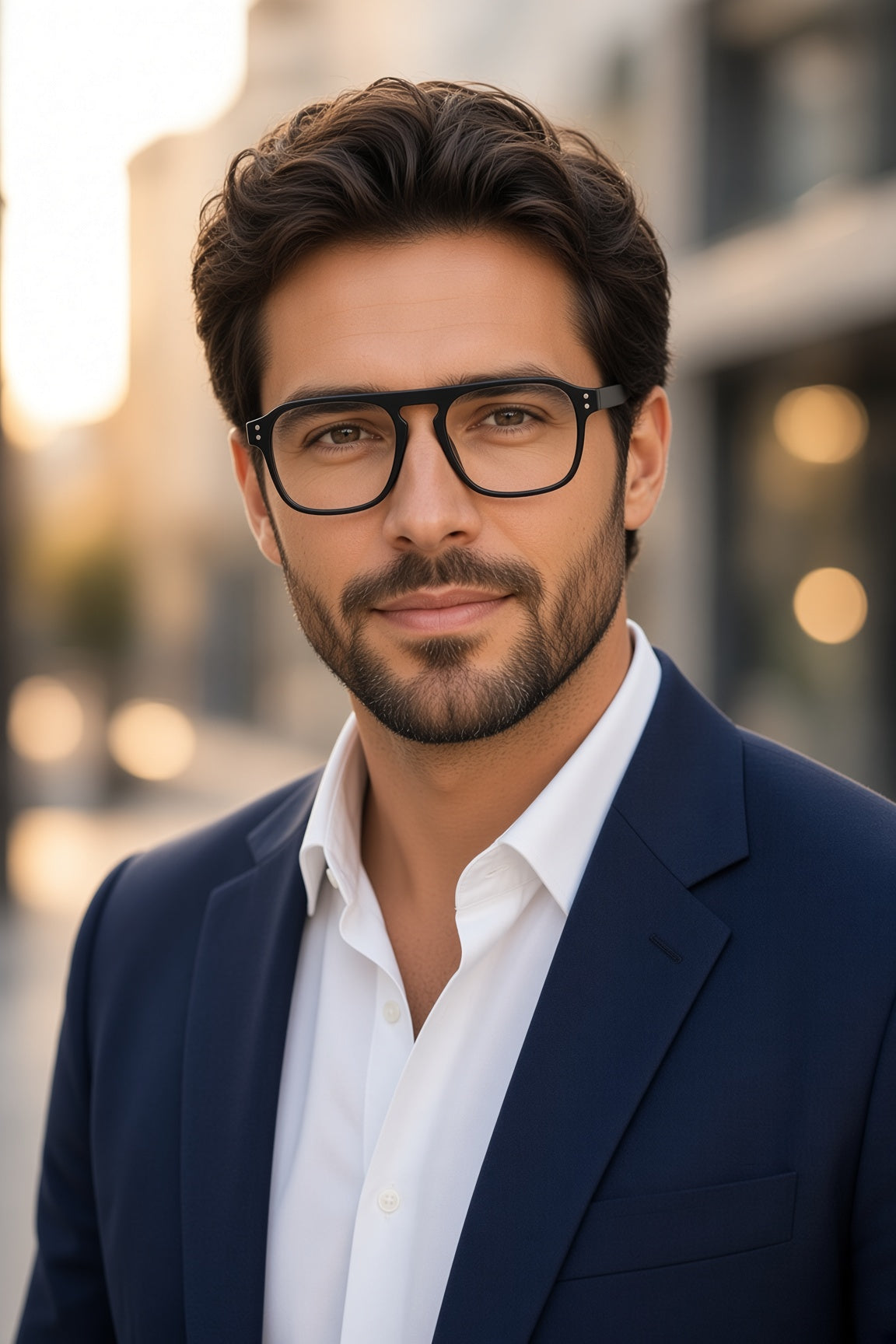Maverick Series — Black Aviator Optical Frames