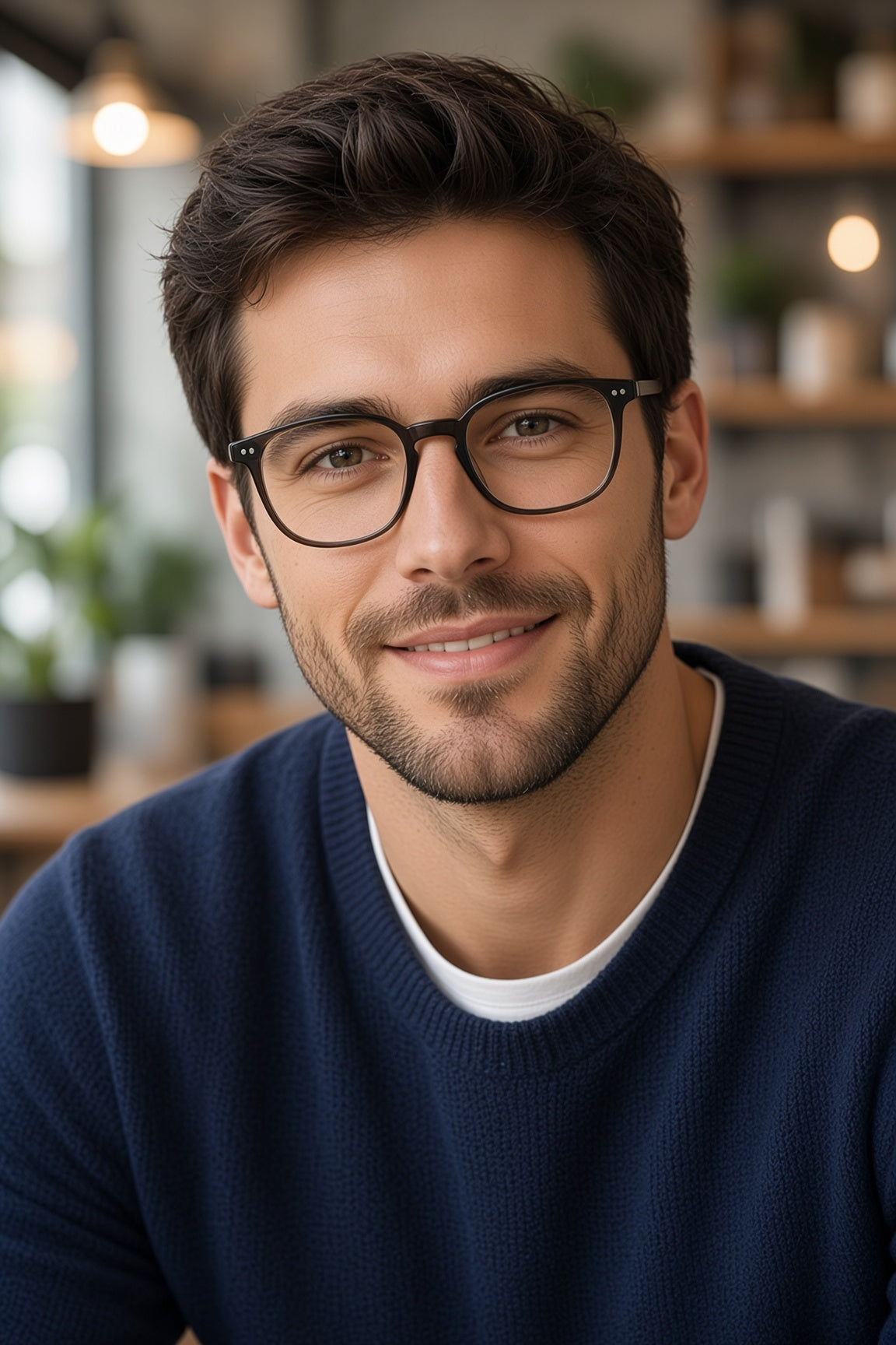 Noir Series — Smoke Round Acetate Frames