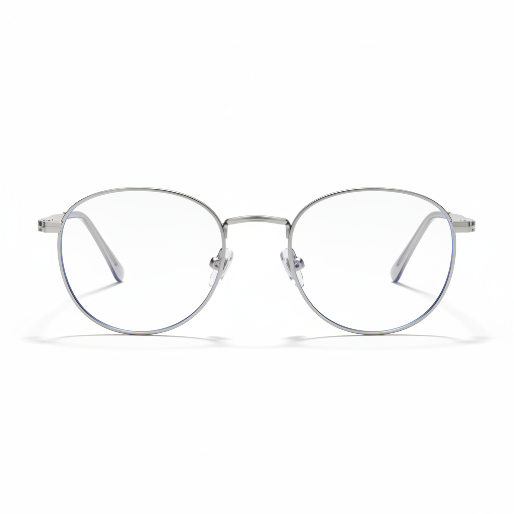 AeroShield Round Blue Light Glasses - Side View