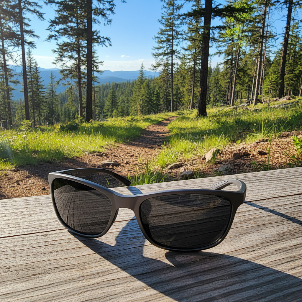 LensKraft Apex Sport - Dark Lenses Outdoors (AFTER)