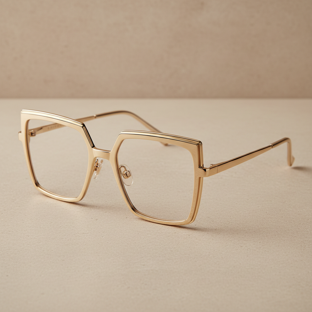 Aurora Luxe Oversized Optical Frame - 45 Degree View