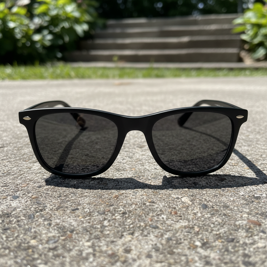LensKraft Noir Classic - Dark Lenses Outdoors (AFTER)