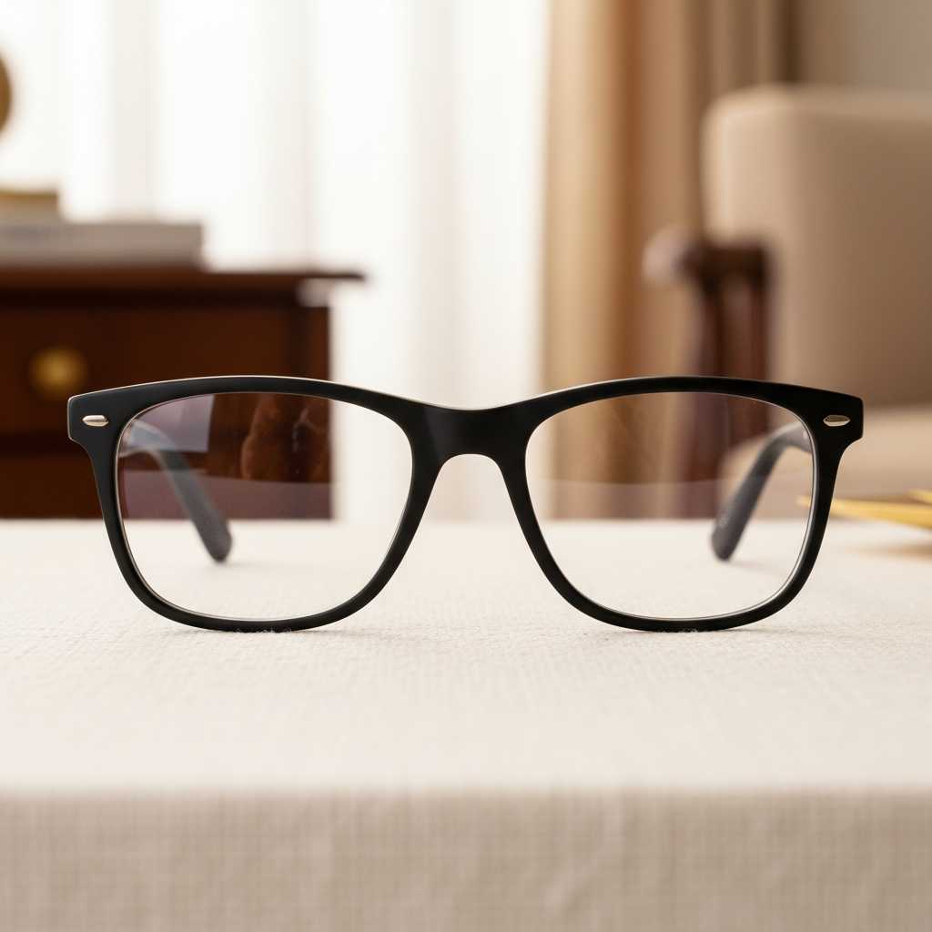 LensKraft Noir Classic - Clear Lenses Indoors (BEFORE)