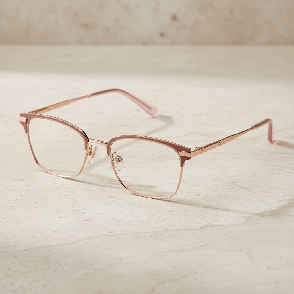 Bella Rose Square Optical Frame - 45 Degree View