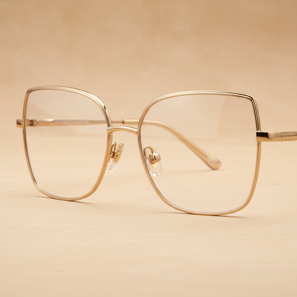 Aurora Luxe Oversized Optical Frame - Detail Shot