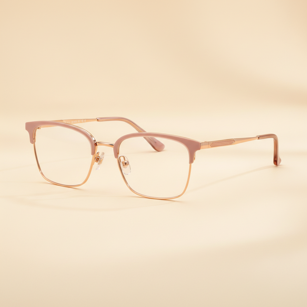 Bella Rose Square Optical Frame - Side View
