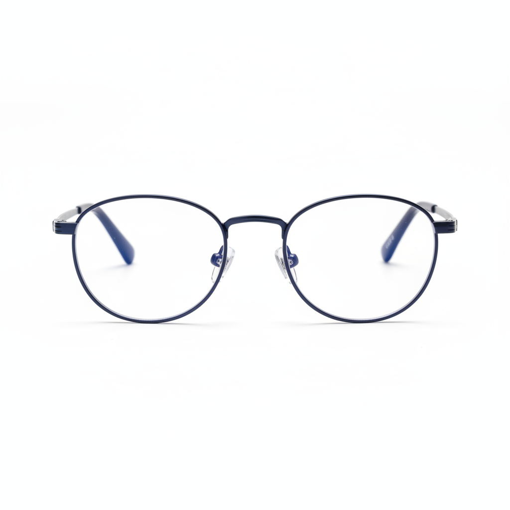 AeroShield Round Blue Light Glasses - Front View