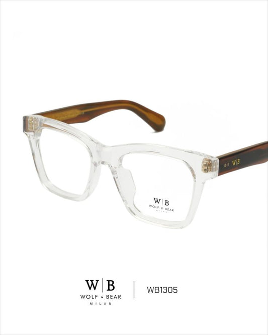 Wolf & Bear WB1305 Modern Square Frames - Black
