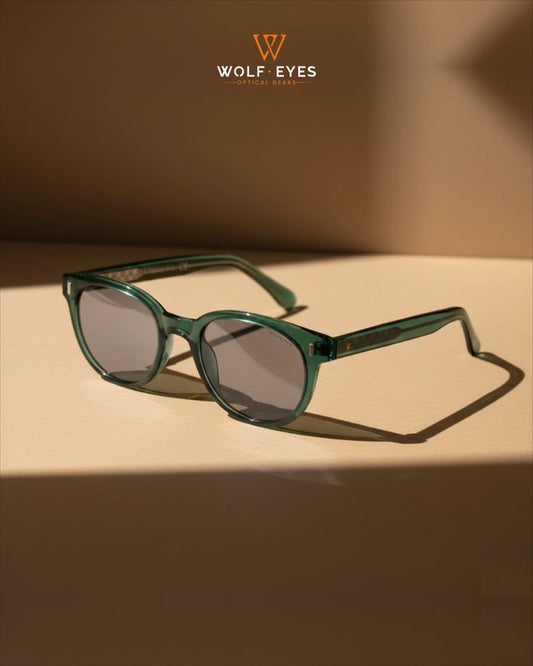 Wolf Eyes Premium Fashion Optical Frame – Green